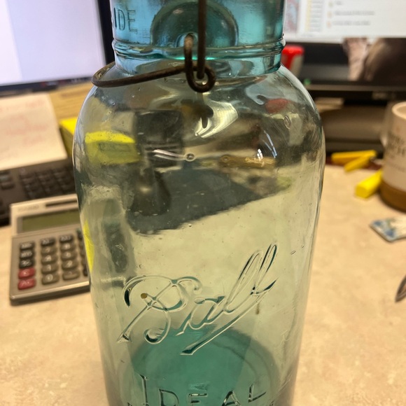 Ball org mason jar with wire lack top and perfect lid make an offer - Picture 7 of 7